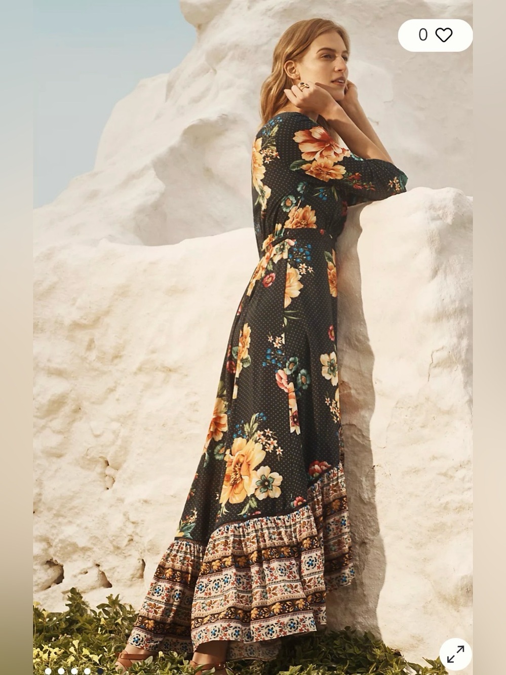 FARM Rio Majorca Maxi Wrap Dress RARE - Picture 5 of 9